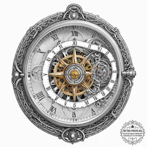 Tattoo sketch, watchmaker's wormhole compass,... - эскиз тату (№1752385798_0, 13.07.2025 05:49) — tattoo-photo.ru