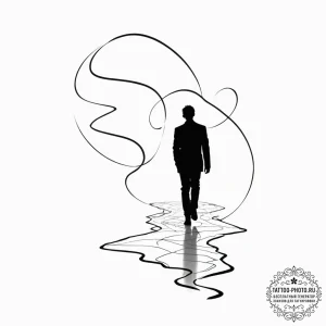 Tattoo sketch, unseen current mapper, a human... - эскиз тату (№1752386223_0, 13.07.2025 05:57) — tattoo-photo.ru
