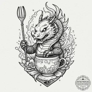 Tattoo sketch, kitchen utensil robot, a whims... - эскиз тату (№1752388436_0, 13.07.2025 06:33) — tattoo-photo.ru