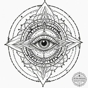 Tattoo sketch, intuition compass, a tradition... - эскиз тату (№1752391324_0, 13.07.2025 07:22) — tattoo-photo.ru