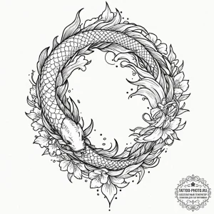 Tattoo sketch, xeriscape, data irrigation, a... - эскиз тату (№1752391495_0, 13.07.2025 07:24) — tattoo-photo.ru