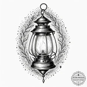 Tattoo sketch, light-speed lantern, an antiqu... - эскиз тату (№1752399663_0, 13.07.2025 09:41) — tattoo-photo.ru