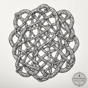 Tattoo sketch, chains of choice: interlocking... - эскиз тату (№1752410502_0, 13.07.2025 12:41) — tattoo-photo.ru