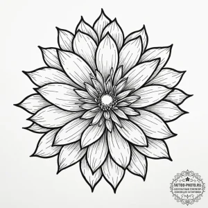 Tattoo sketch, perpetual bloom of creativity,... - эскиз тату (№1752410836_0, 13.07.2025 12:47) — tattoo-photo.ru
