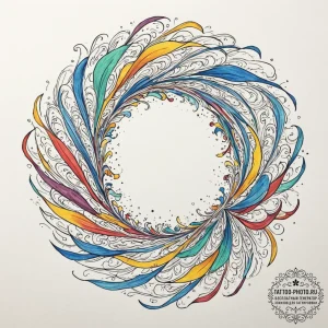 Tattoo sketch, wave of collective thought, a... - эскиз тату (№1752420632_0, 13.07.2025 15:30) — tattoo-photo.ru