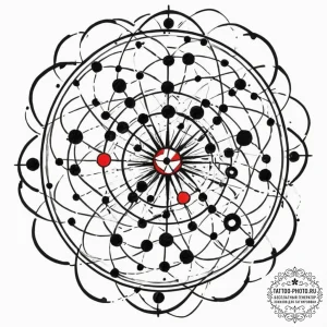 **tattoo sketch, zero-sum game (abstract)", a... - эскиз тату (№1752424544_0, 13.07.2025 16:35) — tattoo-photo.ru