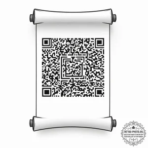 Tattoo sketch, ancient scroll unfurling to re... - эскиз тату (№1752425225_0, 13.07.2025 16:47) — tattoo-photo.ru