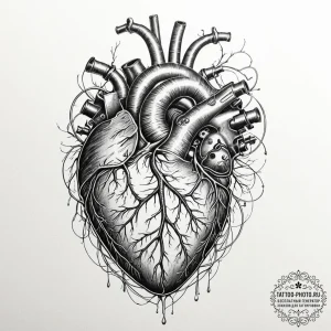 Tattoo sketch, lifeblood of the machine, a de... - эскиз тату (№1752425397_0, 13.07.2025 16:49) — tattoo-photo.ru