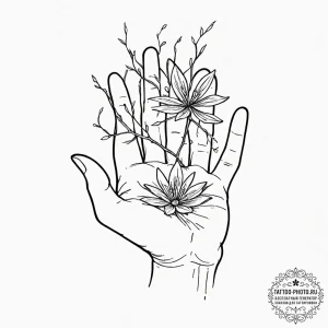 Tattoo sketch, healing glow of data, a delica... - эскиз тату (№1752425481_0, 13.07.2025 16:51) — tattoo-photo.ru
