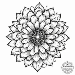 Tattoo sketch, internet of things bloom, a de... - эскиз тату (№1752425985_0, 13.07.2025 16:59) — tattoo-photo.ru