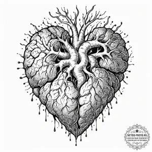 Tattoo sketch, molten core of creativity, a s... - эскиз тату (№1752426329_0, 13.07.2025 17:05) — tattoo-photo.ru