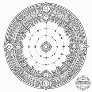 Tattoo sketch, quantum leap gate, a swirling,... - эскиз тату (№1752430744_0, 13.07.2025 18:19) — tattoo-photo.ru