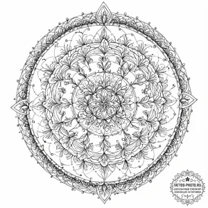 Tattoo sketch, thriving data thicket, a dense... - эскиз тату (№1752433934_0, 13.07.2025 19:12) — tattoo-photo.ru