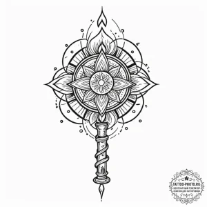 Tattoo sketch, torch of truth, luminous flame... - эскиз тату (№1752440472_0, 13.07.2025 21:01) — tattoo-photo.ru