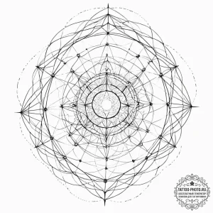 Tattoo sketch, web of interdimensional travel... - эскиз тату (№1752443266_0, 13.07.2025 21:47) — tattoo-photo.ru