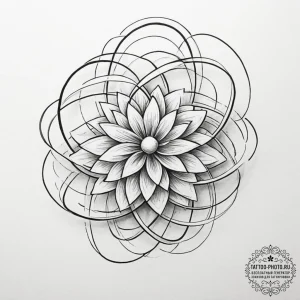 Tattoo sketch, kinetic abstract sculpture, a... - эскиз тату (№1752443687_0, 13.07.2025 21:54) — tattoo-photo.ru