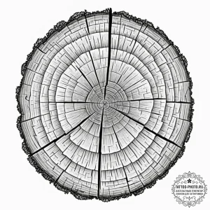 Tattoo sketch, youthful tree, luminous growth... - эскиз тату (№1752445037_0, 13.07.2025 22:17) — tattoo-photo.ru