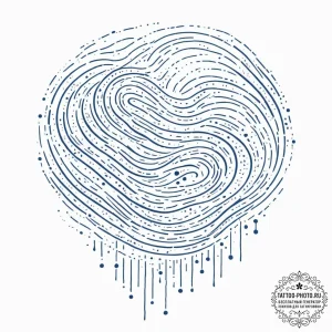 Tattoo sketch, river of recursive code, a win... - эскиз тату (№1752445794_0, 13.07.2025 22:29) — tattoo-photo.ru