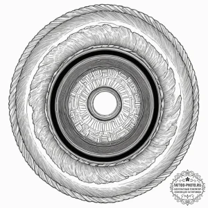 Tattoo sketch, camera lens portal: an antique... - эскиз тату (№1752448734_0, 13.07.2025 23:18) — tattoo-photo.ru