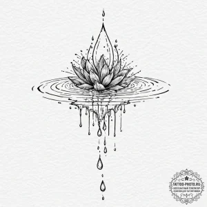 Tattoo sketch, nature's data pulse, a gentle... - эскиз тату (№1752449571_0, 13.07.2025 23:32) — tattoo-photo.ru