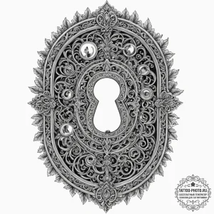 Tattoo sketch, memory palace keyhole, a class... - эскиз тату (№1752450744_0, 13.07.2025 23:52) — tattoo-photo.ru