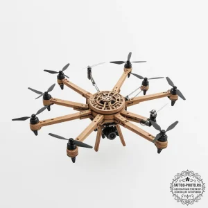 Tattoo sketch, xylo-drone swarm, a dynamic sw... - эскиз тату (№1752456198_0, 14.07.2025 01:23) — tattoo-photo.ru