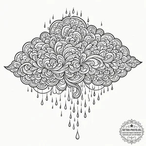 Tattoo sketch, quiet storm of ideas, a styliz... - эскиз тату (№1752458210_0, 14.07.2025 01:56) — tattoo-photo.ru