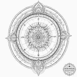Tattoo sketch, terra incognita gateway, a sty... - эскиз тату (№1752468553_0, 14.07.2025 04:49) — tattoo-photo.ru