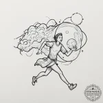 Tattoo sketch, quixotic dream chaser, a whims… — эскиз тату (№1752468804_0, 14.07.2025 04:53) — tattoo-photo.ru