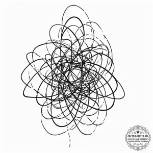 Tattoo sketch, an abstract visualization of a... - эскиз тату (№1752472148_0, 14.07.2025 05:49) — tattoo-photo.ru