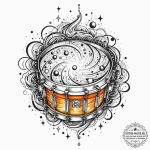 Tattoo sketch, rhythm of the universe (abstra... - эскиз тату (№1752472319_0, 14.07.2025 05:51) — tattoo-photo.ru