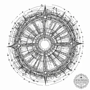 Tattoo sketch, gateway to the grid, a mysteri... - эскиз тату (№1752474333_0, 14.07.2025 06:25) — tattoo-photo.ru