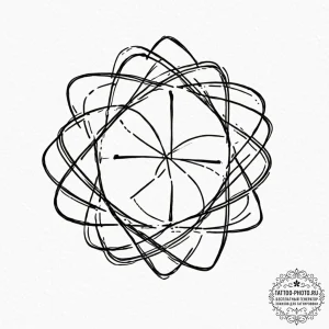 Tattoo sketch, unity symbol, interconnected l... - эскиз тату (№1752481813_0, 14.07.2025 08:30) — tattoo-photo.ru