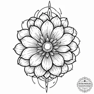 Tattoo sketch, volatile voltage bloom, a styl... - эскиз тату (№1752481982_0, 14.07.2025 08:33) — tattoo-photo.ru