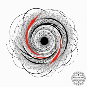 Tattoo sketch, zephyr of change, data particl... - эскиз тату (№1752484316_0, 14.07.2025 09:11) — tattoo-photo.ru