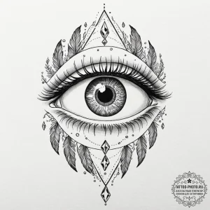 Tattoo sketch, levitation lens, a stylized hu... - эскиз тату (№1752485072_0, 14.07.2025 09:24) — tattoo-photo.ru