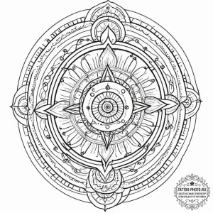 Tattoo sketch, broken record player emitting... - эскиз тату (№1752493044_0, 14.07.2025 11:37) — tattoo-photo.ru