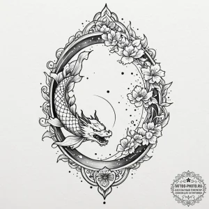 Tattoo sketch, pocket universe locket, a simp... - эскиз тату (№1752493867_0, 14.07.2025 11:51) — tattoo-photo.ru