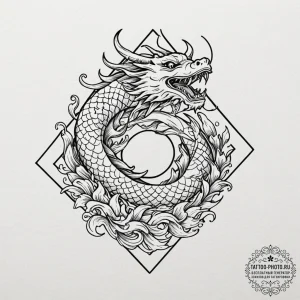 Tattoo sketch, paradoxical puzzle piece, a si... - эскиз тату (№1752500893_0, 14.07.2025 13:48) — tattoo-photo.ru