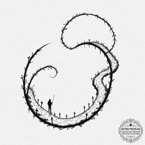 Tattoo sketch, path of the prodigal pixel, a... - эскиз тату (№1752501388_0, 14.07.2025 13:56) — tattoo-photo.ru