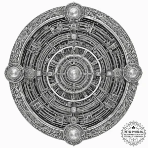 Tattoo sketch, locked vault of digital secret... - эскиз тату (№1752503172_0, 14.07.2025 14:26) — tattoo-photo.ru