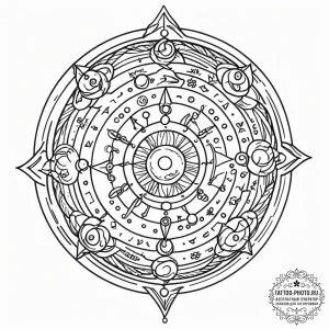 Tattoo sketch, universal translator orb, a cl... - эскиз тату (№1752506761_0, 14.07.2025 15:26) — tattoo-photo.ru