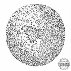 Tattoo sketch, jigsaw earth puzzle, a stylize... - эскиз тату (№1752512741_0, 14.07.2025 17:05) — tattoo-photo.ru