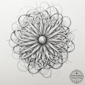 Tattoo sketch, kinetic abstract sculpture, a... - эскиз тату (№1752513254_0, 14.07.2025 17:14) — tattoo-photo.ru