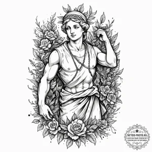 Tattoo sketch, broken classical statue, overg... - эскиз тату (№1752515674_0, 14.07.2025 17:54) — tattoo-photo.ru