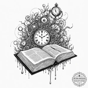 Tattoo sketch, surrealist's sketchbook, digit... - эскиз тату (№1752515930_0, 14.07.2025 17:58) — tattoo-photo.ru