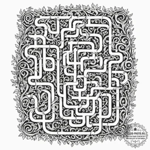 Tattoo sketch, questioning mind maze, a compl... - эскиз тату (№1752519100_0, 14.07.2025 18:51) — tattoo-photo.ru