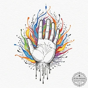 Tattoo sketch, empathic energy field, a styli... - эскиз тату (№1752524374_0, 14.07.2025 20:19) — tattoo-photo.ru