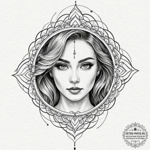 Tattoo design a confident woman's eye, with l... - эскиз тату (№1752528218_0, 14.07.2025 21:23) — tattoo-photo.ru