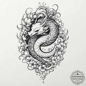 Shell, tattoo flash sheet design, black and g... - эскиз тату (№1752529665_0, 14.07.2025 21:47) — tattoo-photo.ru